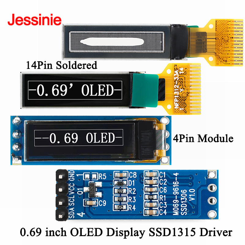 I2C Lcd Display - 0,69 inch OLED-display 0,69'' LCD SSD1315