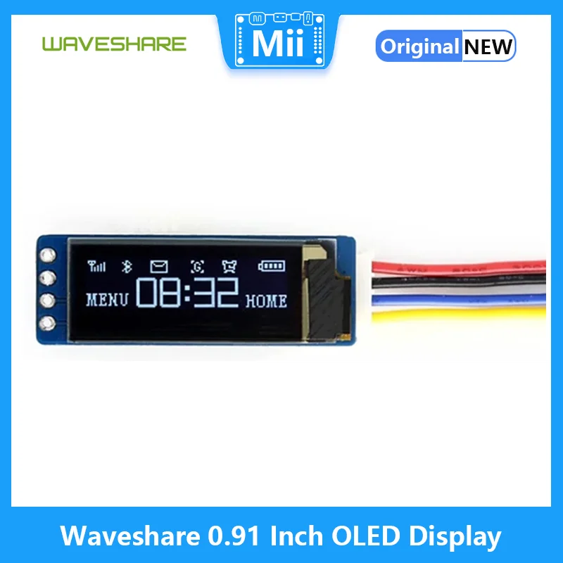 I2C Lcd Display - Waveshare 0,91 inch OLED-displaymodule 1306 driver