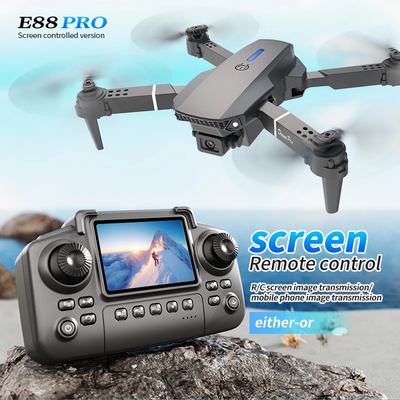 Diy Drone Electronics - Professionele E88 PRO Drone met scherm,