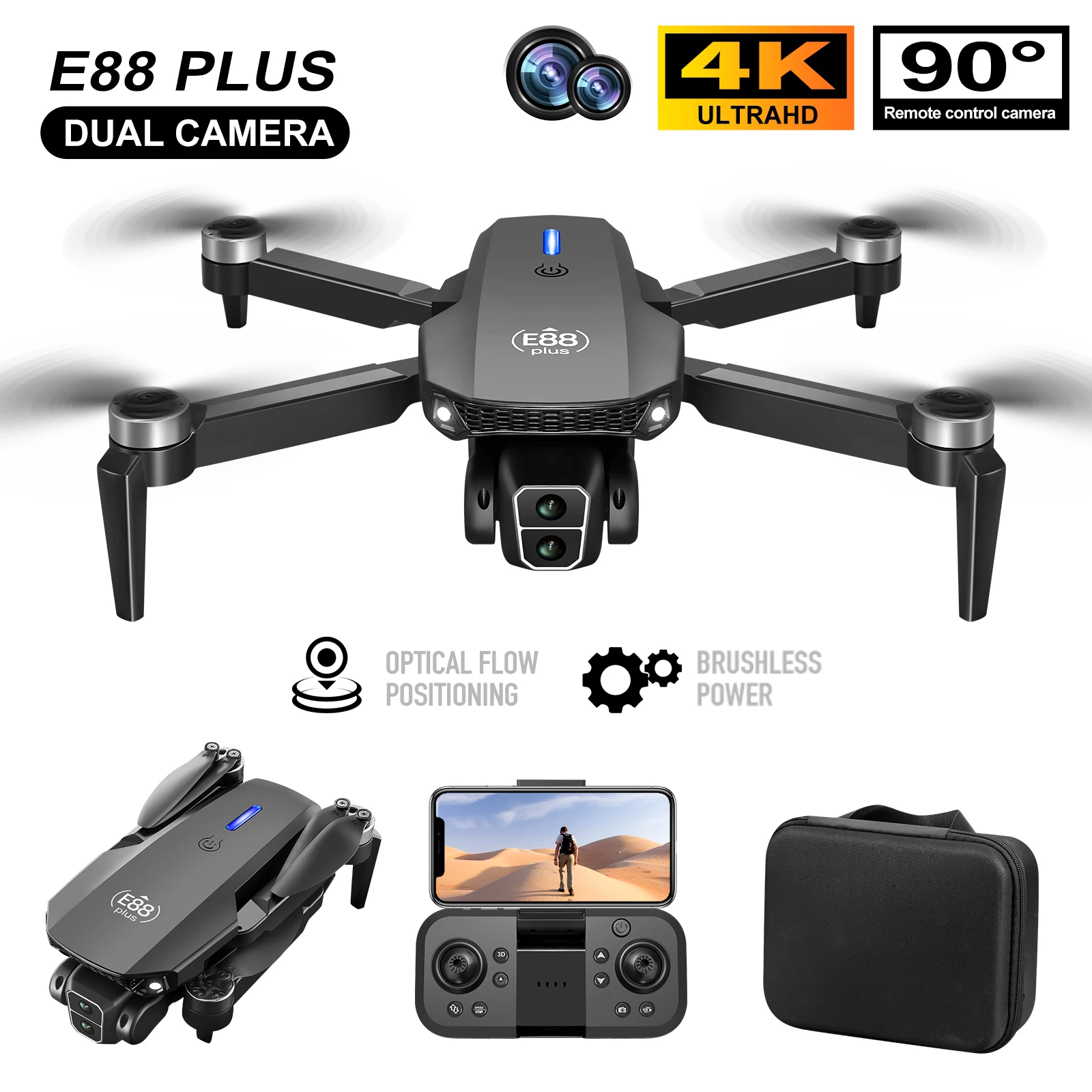Diy Drone Electronics - Nieuwe E88 Plus Quadcopter Drone: 90
