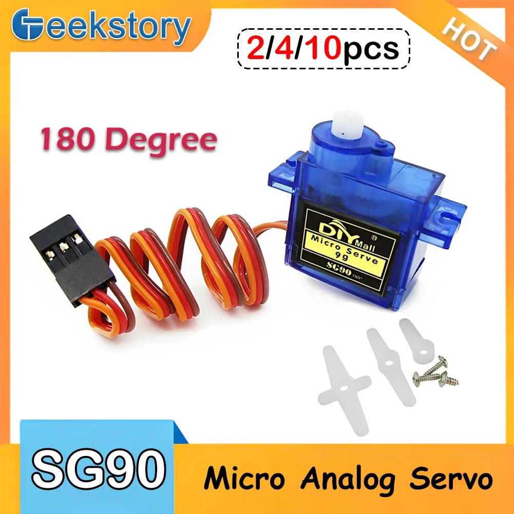 Servo Motor Sg90 - 2/4/10pcs SG90 Servomotor 9G Micro Servo