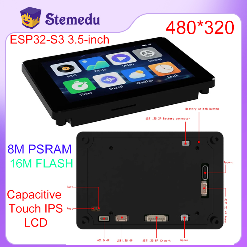 Arduino Diy Electronics - Mini ESP32-S3 3.5Inch Capacitieve Touch Ips