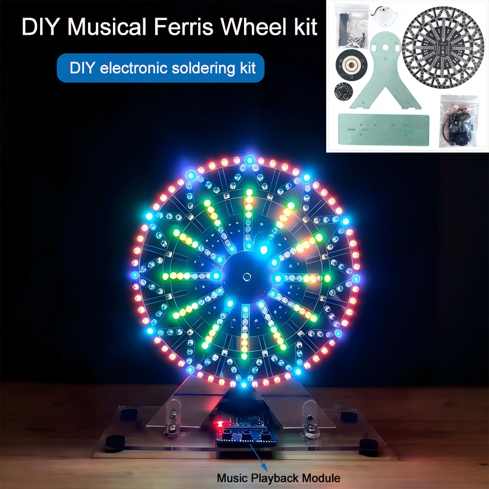 Diy Electronics Music - Doe-het-zelf elektronische kits LED-verlichte muzikale reuzenrad