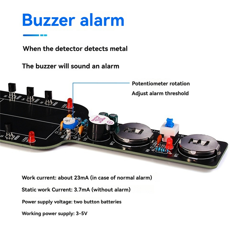Diy Electronics Circuits - SQPP-DIY Metaaldetector Elektronische DIY Kit Eenvoudige