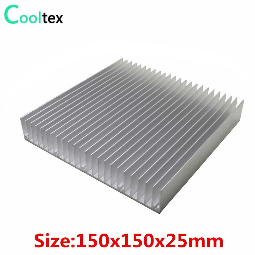 Diy Electronics Circuits - 150x150x25mm DIY Aluminium HeatSink Koellichaam radiator