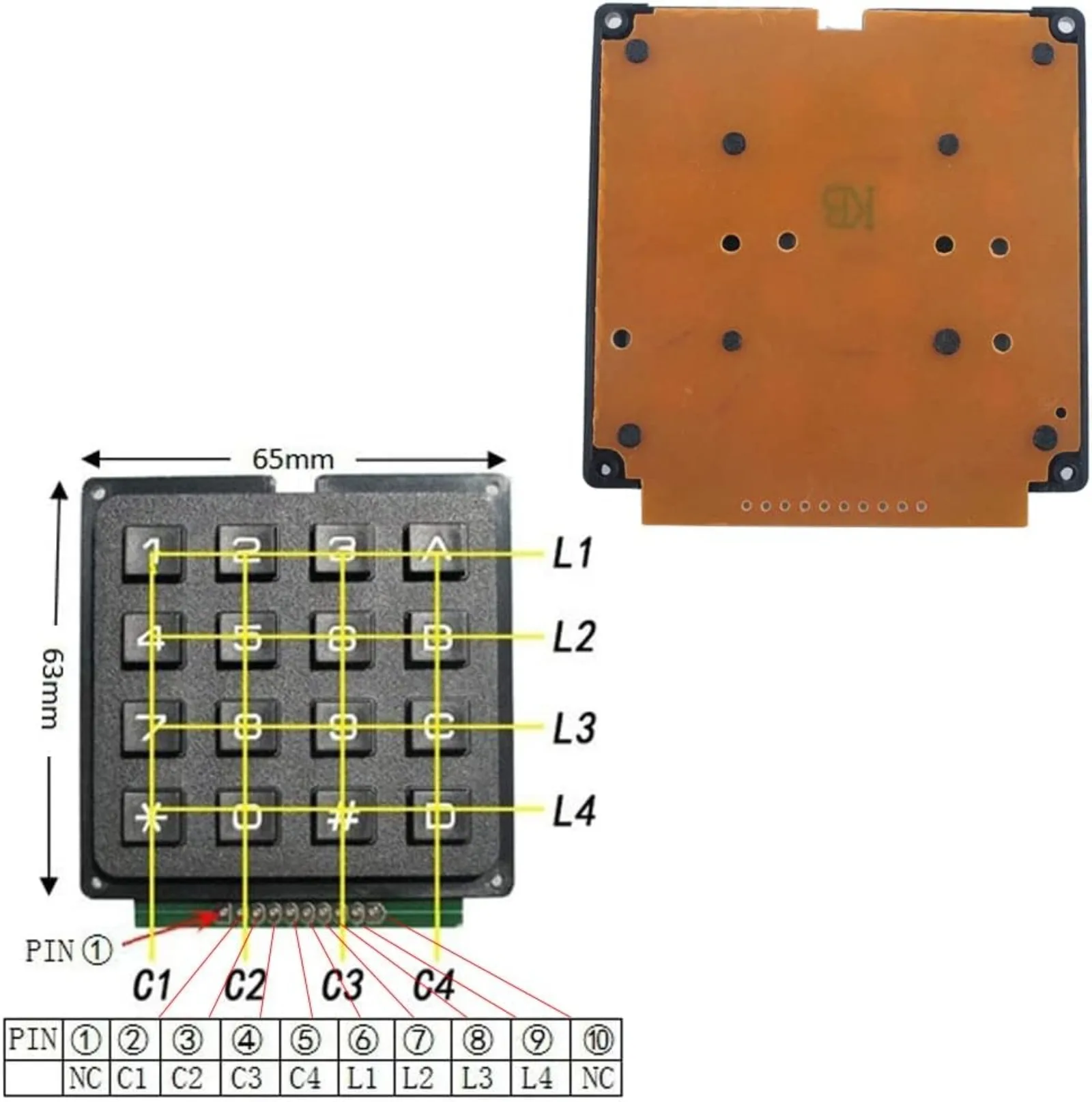 4x4 Matrix Membrane Keypad 16- - Arduino Diy Electronics recensie en prijs