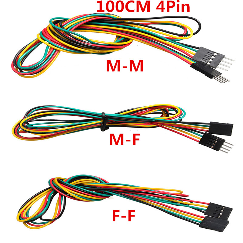 10 stks/partij 4pin 100 cm M-M - Breadboard Jumper Wire recensie en prijs