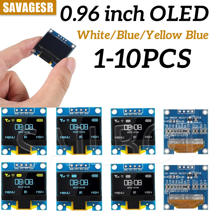 1-10PCS 0.96 Inch OLED Display - I2C Lcd Display recensie en prijs