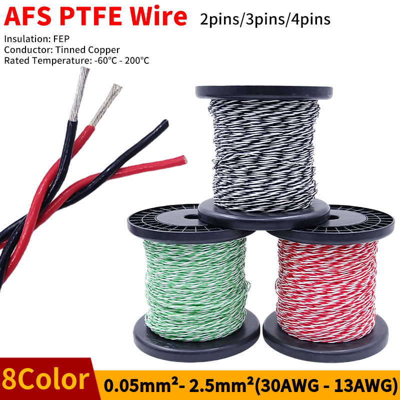 PTFE Draad AFS200 2 pins 26/25 - Diy Electronics Music recensie en prijs