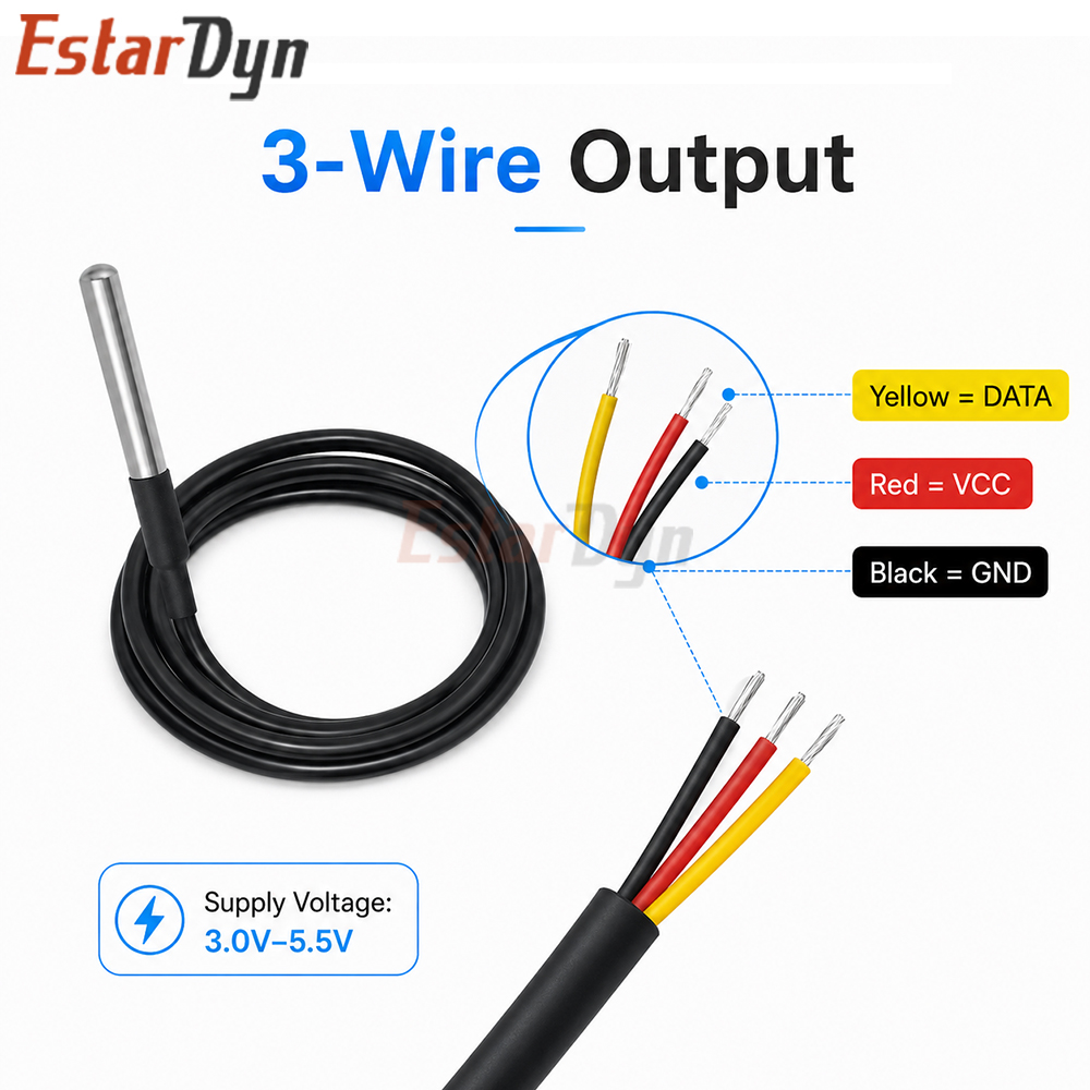 Estardyn DS18B20 Waterdichte D - Ds18B20 Temperature Sensor recensie en prijs