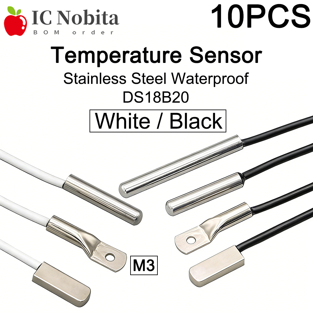 10PCS DS18B20 Roestvrij Staal  - Ds18B20 Temperature Sensor recensie en prijs