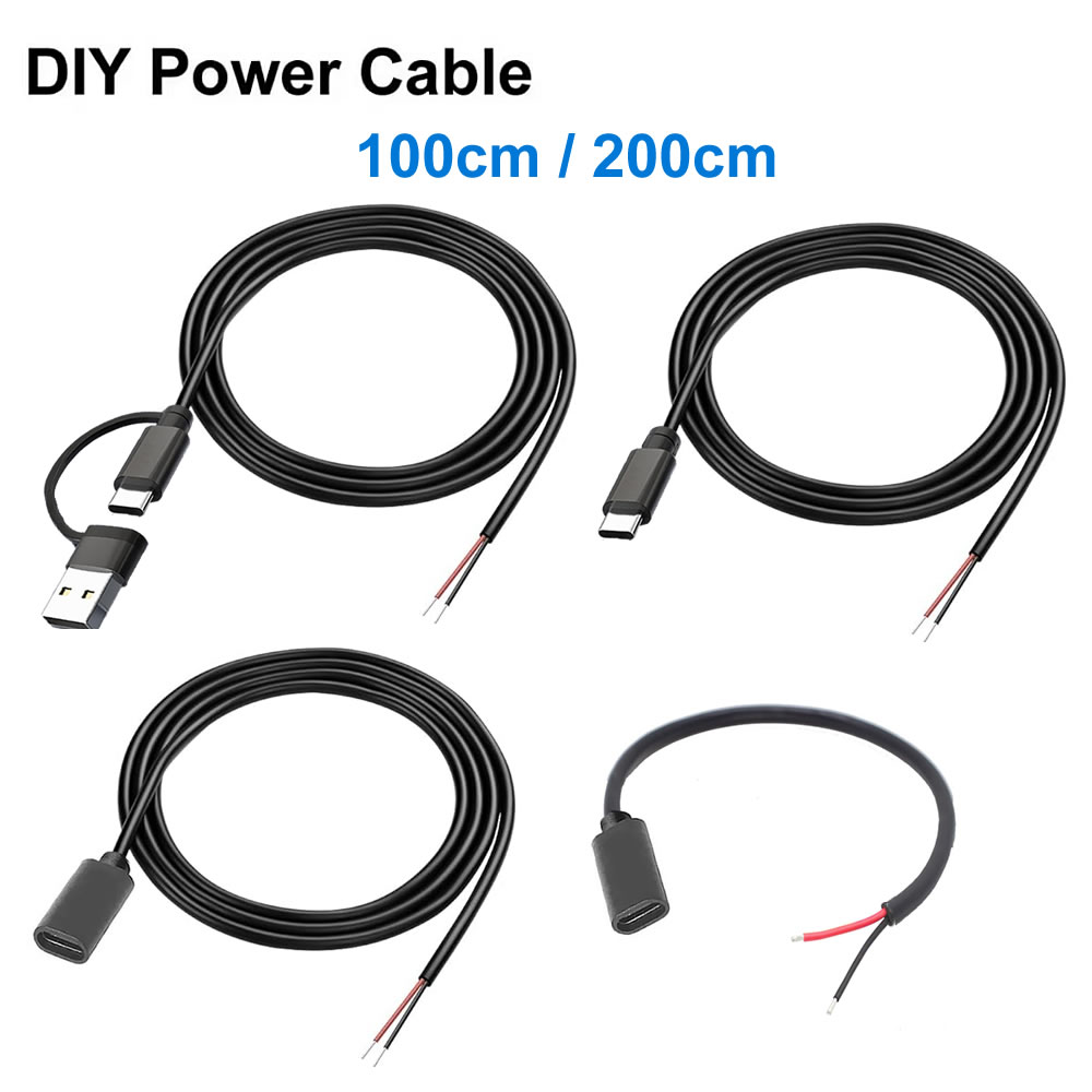 DC 2-pins voedingskabel USB en - Diy Electronics Music recensie en prijs