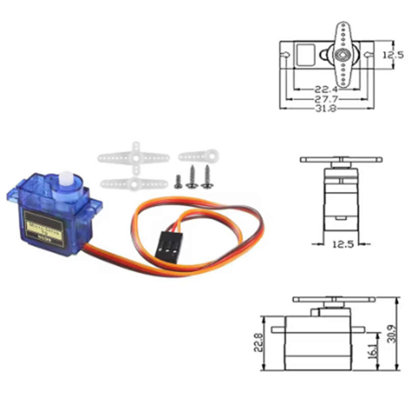 1-10PCS SG90 9G Micro Digitale - Servo Motor Sg90 recensie en prijs