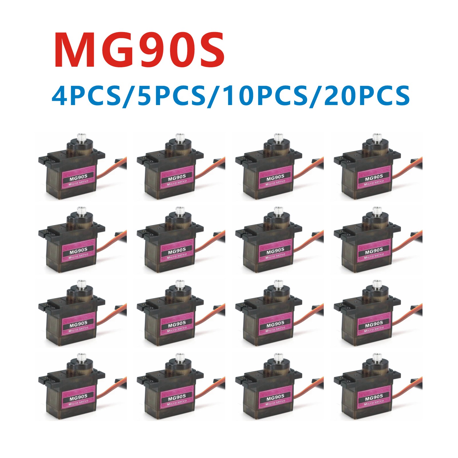 4/5/10/20PCS MG90S Metal Gear  - Servo Motor Sg90 recensie en prijs