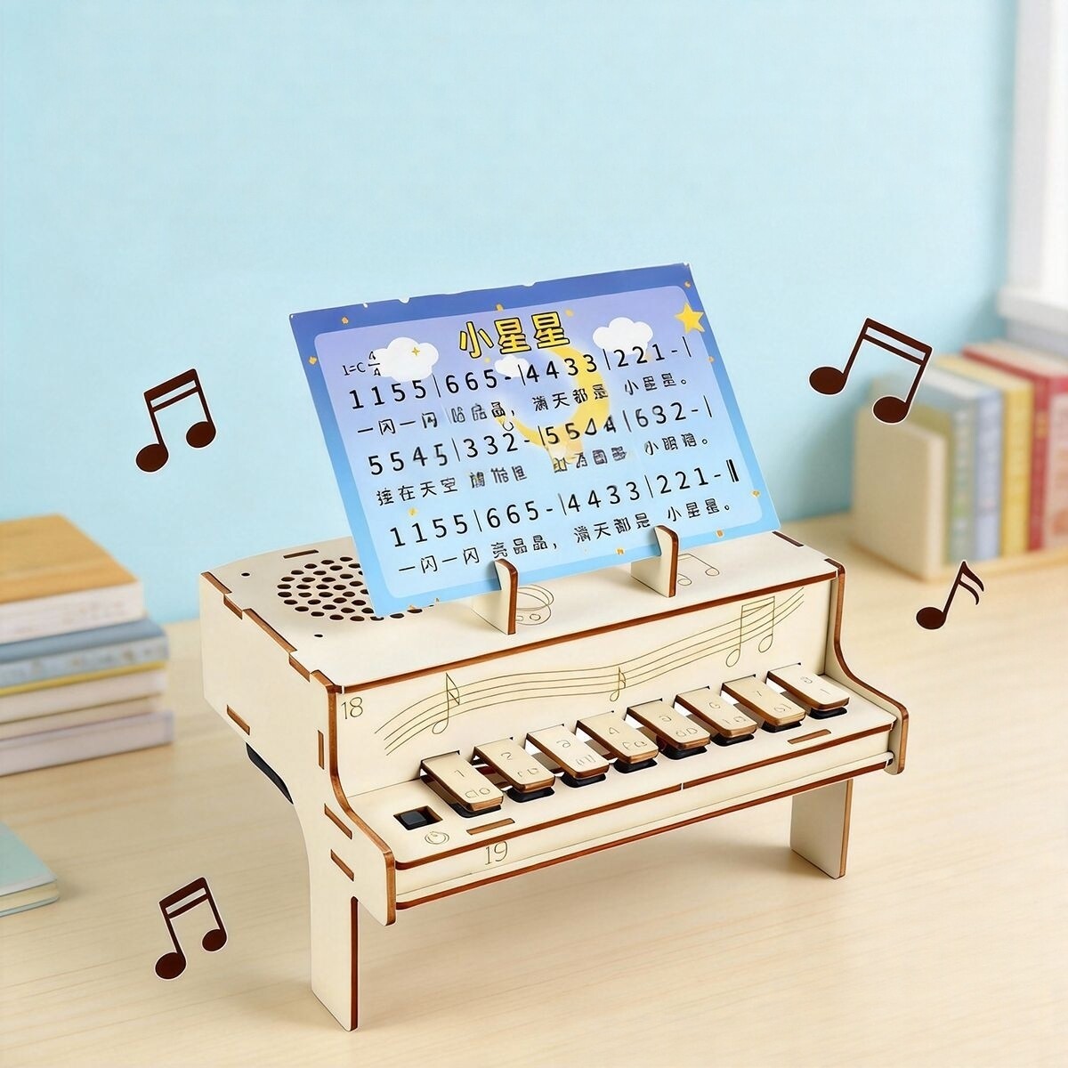 DIY houten elektronische piano - Diy Electronics Music recensie en prijs